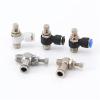 UYCUODLUY 8 mm 1/8", 1/4", 3/8", 1/2" Male Throttle Valve Pneumatic Air Pipe Fitting Speed Control Regulator Valve (304SS, 8 mm-BSP3I8) view 4