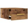 zylophax Wall-Mounted Nightstand, Engineered Wood, 35 x 35 x 20 cm, with Drawer view 4