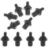 Holibanna Toilet Brush Head Connectors, 10-Pack, Self-Locking Plastic Spiral Connectors with Threaded Tips view 1