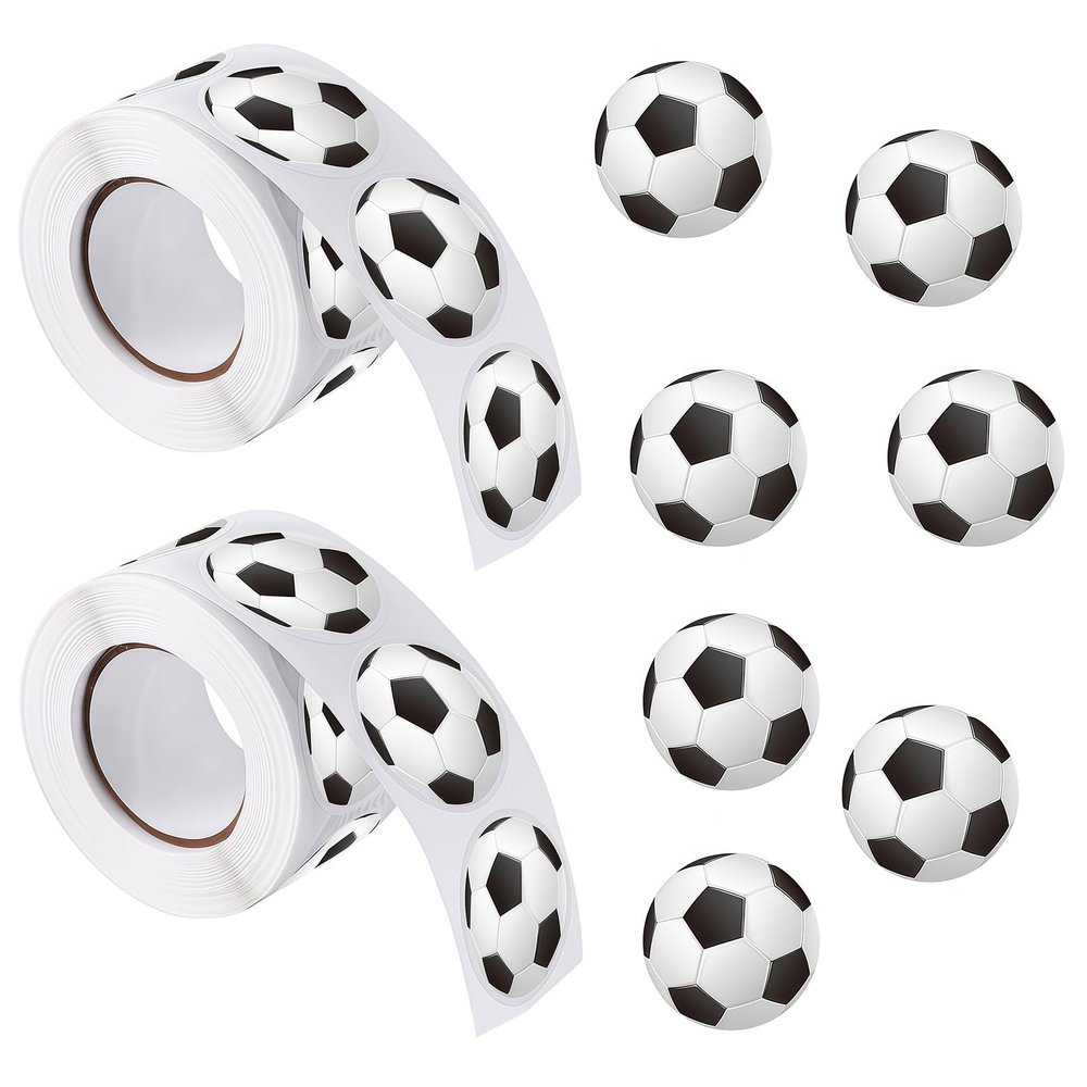 Bafutayawa 1000 Soccer Stickers Roll