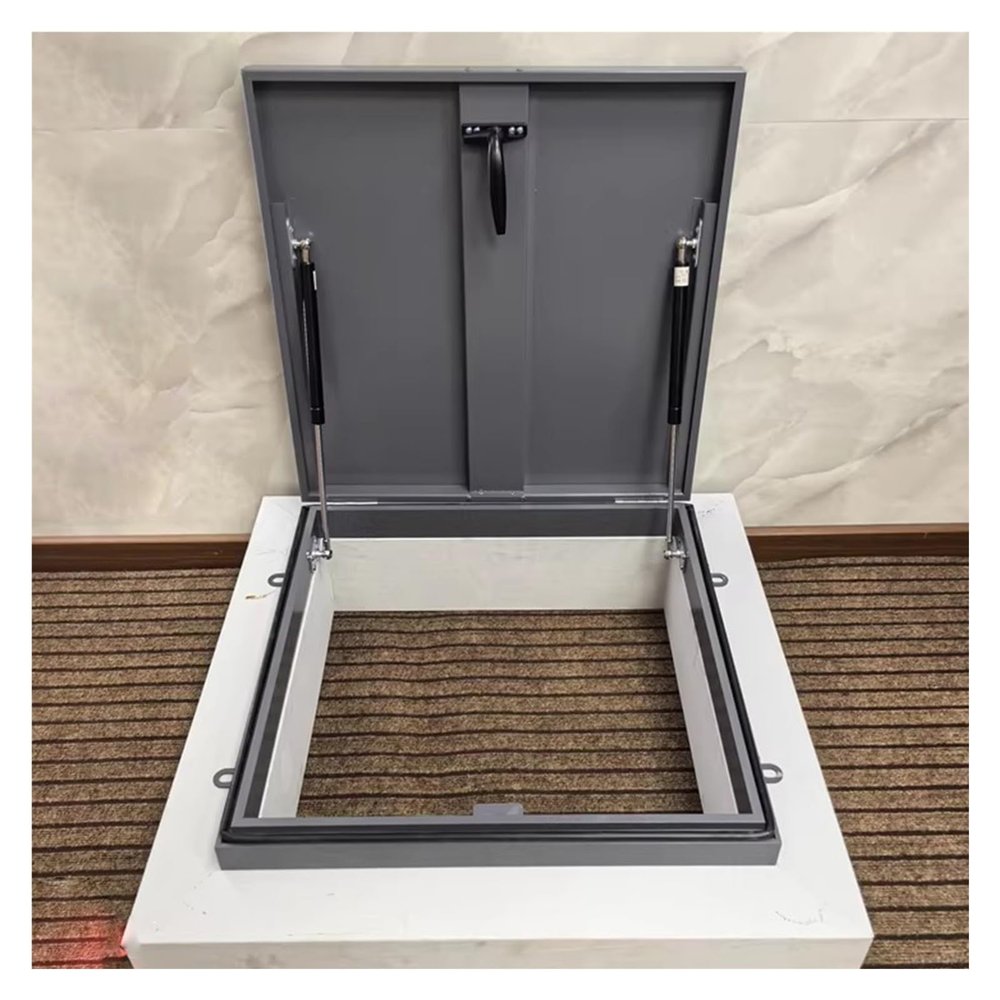 Commercial Roof Hatch with Support Bar and Switch Handle, Waterproof Attic and Basement Access Cover