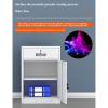 2-Tier Filing Cabinet with Lock, Industrial Rolling Office Cabinet with Door view 3