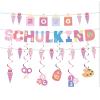 School Child Garland for 2026, Pink Banner view 1