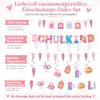 School Child Garland for 2026, Pink Banner view 3