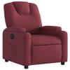 GeenYuu Electric Recliner, Wine-Red Fabric, 135° Reclining view 3