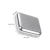 INOOMP Portable Small Ashtrays, 2-Pack, Metal with Lid, Compact, Odor-Sealed, for Car and Camping view 2