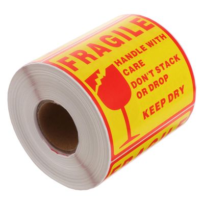 PHENOFICE Self-Adhesive Fragile Warning Stickers for Shipping
