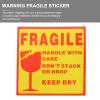 PHENOFICE Self-Adhesive Fragile Warning Stickers for Shipping view 3