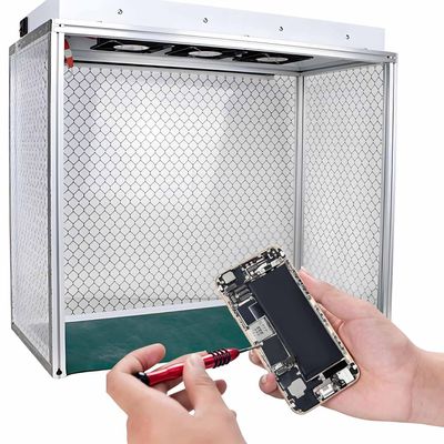 GLBMXDD Portable Laminar Flow Box, Dust-Free Workbench with Triple-Fan Filter