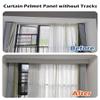 Adjustable Ceiling-Mount Curtain Valance, Cuttable Aluminum, Black, 2.4 m (7.9 ft) view 2