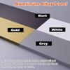Adjustable Ceiling-Mount Curtain Valance, Cuttable Aluminum, Black, 2.4 m (7.9 ft) view 4