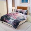 Kids' Bedding Set 155 x 220 cm, Cherry Blossoms by the Waterfall, Pink Microfiber view 4