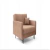 LIKMA Mara Light Pink Convertible Armchair, 98 × 98 × 107 cm view 1