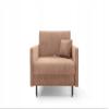 LIKMA Mara Light Pink Convertible Armchair, 98 × 98 × 107 cm view 2