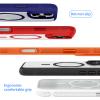 IMEIKONST Magnetic Case for iPhone 16 Pro Max, Translucent Orange FGCH view 2