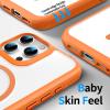 IMEIKONST Magnetic Case for iPhone 16 Pro Max, Translucent Orange FGCH view 3