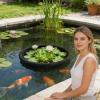 Floating Plant Protector with Round Debris-Catching Frame view 3
