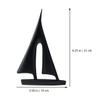 Black Resin Sailboat Desk Decoration view 2