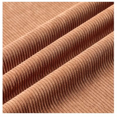EYZJQSTUV Khaki Polyester Corduroy Fabric, 15 m x 1.5 m, DIY Sewing and Craft Material