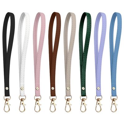 TRKETK 8-Pack Leather Wrist Straps with Keyring
