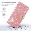 SEHEYA Rose Gold Glitter Wallet Case for Xiaomi 15T Pro, Planet and Star Design view 3