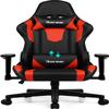 Homimaster Gaming Chair, Red, 150 kg Capacity, Reclining Backrest, Lumbar and Headrest Pillows view 1