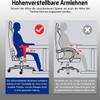 Homimaster Gaming Chair, Red, 150 kg Capacity, Reclining Backrest, Lumbar and Headrest Pillows view 3