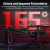 Homimaster Gaming Chair, Red, 150 kg Capacity, Reclining Backrest, Lumbar and Headrest Pillows view 4