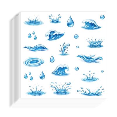 AHANDMAKER 20 Sheets Water Drop Stickers