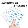 AHANDMAKER 20 Sheets Water Drop Stickers view 3