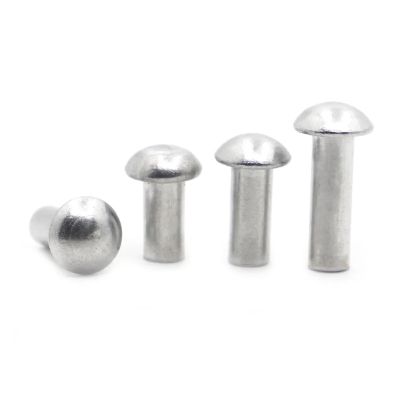 Round-Head Copper Solid Rivets, GB867 Semi-Round-Head Aluminum Solid Rivets M2–M8, Various Quantities (10 mm, M8, 5 pcs)