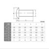 Round-Head Copper Solid Rivets, GB867 Semi-Round-Head Aluminum Solid Rivets M2–M8, Various Quantities (10 mm, M8, 5 pcs) view 2