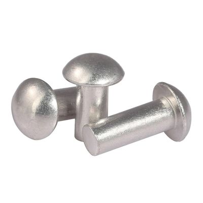 Round-Head Copper Solid Rivets, Aluminum Alloy, Assorted Pack (14 mm, M10, 20 pcs)