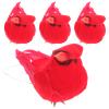 IDEANATEGRATE 4-Pack Realistic Red Miniature Robins view 1
