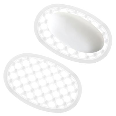 LLOUSSAK 2-Pack Silicone Soap Dish