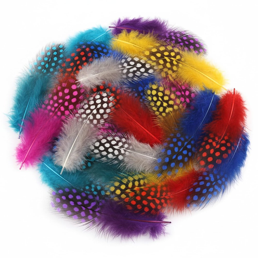 50 Natural Mixed Color Pheasant Feathers for Crafting