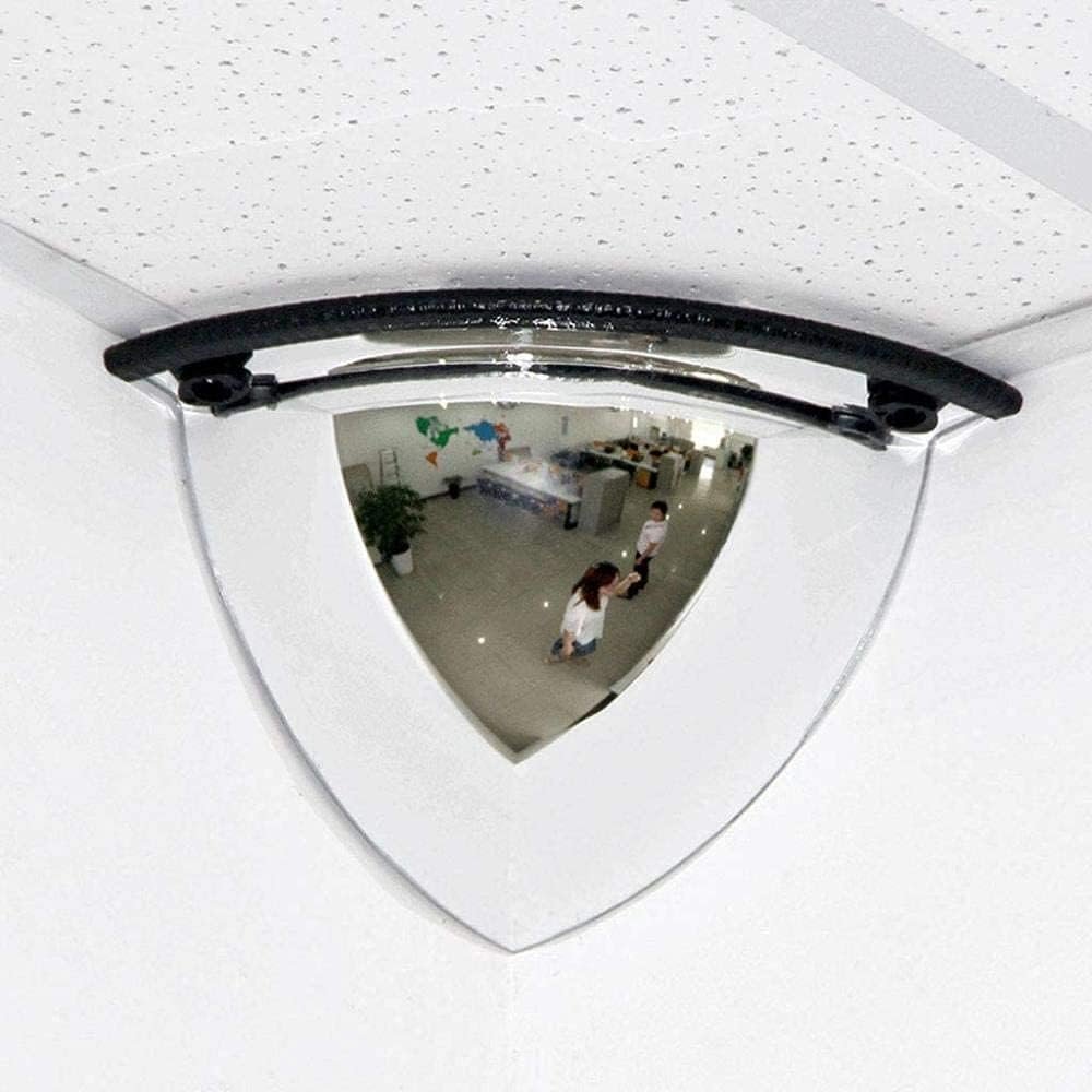 Convex Acrylic Safety Mirror, 90° Viewing Angle, High-Resolution Wide-Angle PC Mirror, 31 × 25 cm