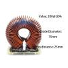 Inductor Coil, Magnetic Ring, 200 µH 50 A Ferrosilicon Flat-Wire Reactor for Photovoltaic Energy Storage and PCS view 2