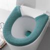 Toilet Seat Cover, Washable Toilet Mat for Oval Toilet Seats view 3