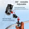 Cup Holder for Honda SH125i Motorcycle, Handlebar Mount, Adjustable, Leak-Resistant, Universal Fit (Mid Silver) view 3