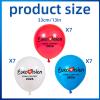 Eurovision Song Contest 2026 Decoration, 21 pcs Blue Red White Balloons view 2