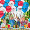 Eurovision Song Contest 2026 Decoration, 21 pcs Blue Red White Balloons view 3