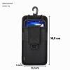 Black Phone Belt Bag with Clip for Men, Phone Holder Holster view 2