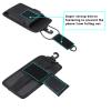 Black Phone Belt Bag with Clip for Men, Phone Holder Holster view 3