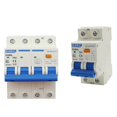 AC 230V RCBO/RCD Circuit Breaker, 2P/4P, 30mA, 40A