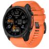 MELEJIA 26mm Orange Silicone Replacement Band for Garmin Fenix 8 51mm, 7X/7X Pro, 6X/6X Pro and More view 1