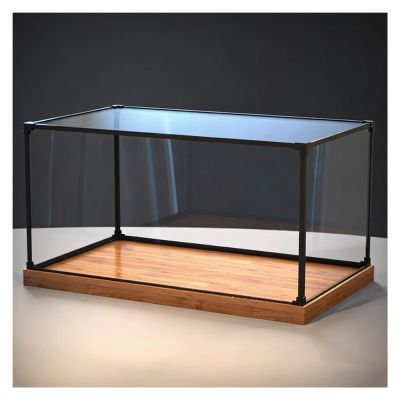 DJHGNFRDK Acrylic Display Case, Custom-Size and Stackable, Easy Assembly (250 x 250 x 350 mm/10 x 10 x 14 in)