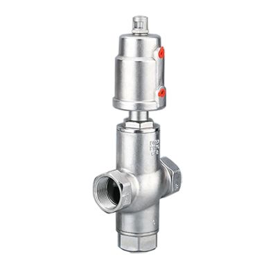 Air-Actuated Angle Valve, SS304 3-Way Solenoid Valve, 1-1/2 in DN40