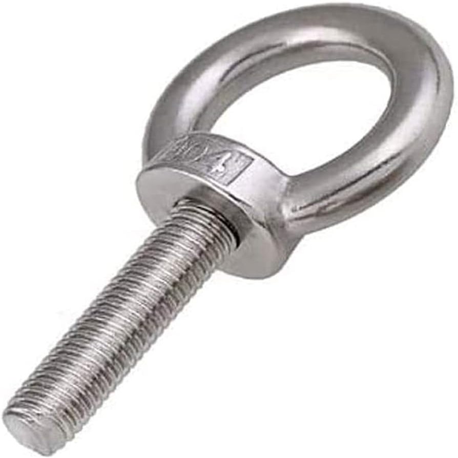 Eye Bolts with Nuts, M16 Male Thread, Stainless Steel, M16 x 80 mm