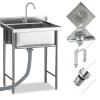 Generic Freestanding Stainless Steel Utility Sink, Heavy-Duty Design, Large, for Home, Garden, Garage, Workshop, or Basement view 4